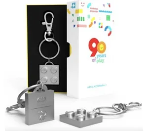 LEGO 100871-1 90 Years of Play Metal Key Chain