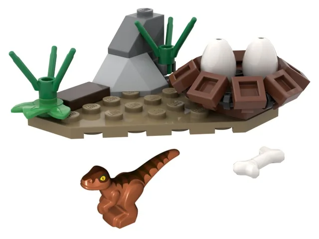 LEGO 121801-1 Baby Raptor and Nest