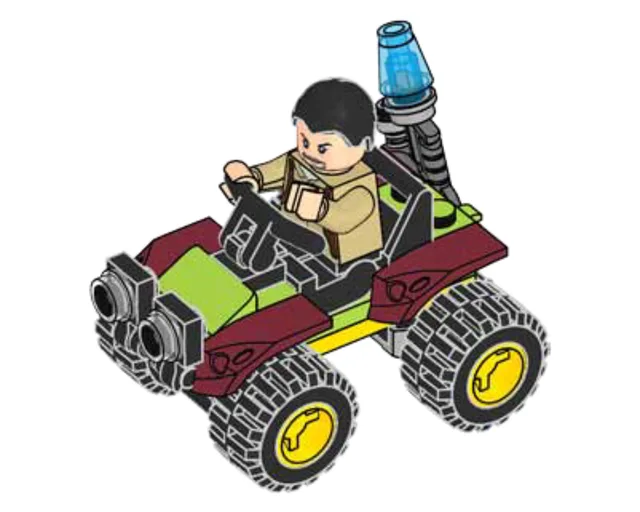 LEGO 122009-1 Vic Hoskins with Buggy