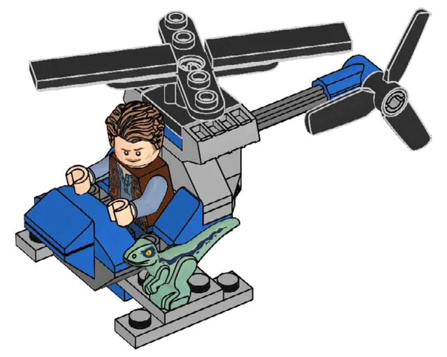 LEGO 122113-1 Owen with Helicopter