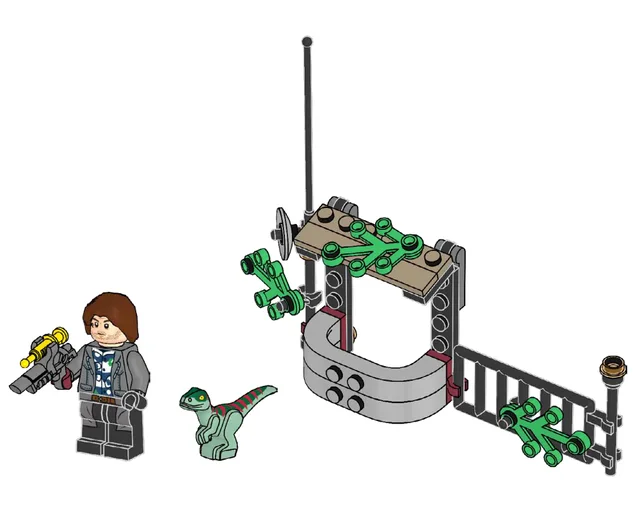 LEGO 122224-1 Rainn Delacourt with Raptor