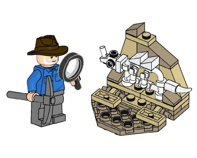 LEGO 122334-1 Alan Grant and Dino Skeleton