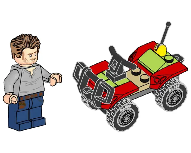 LEGO 122503-1 Owen with Quad Bike