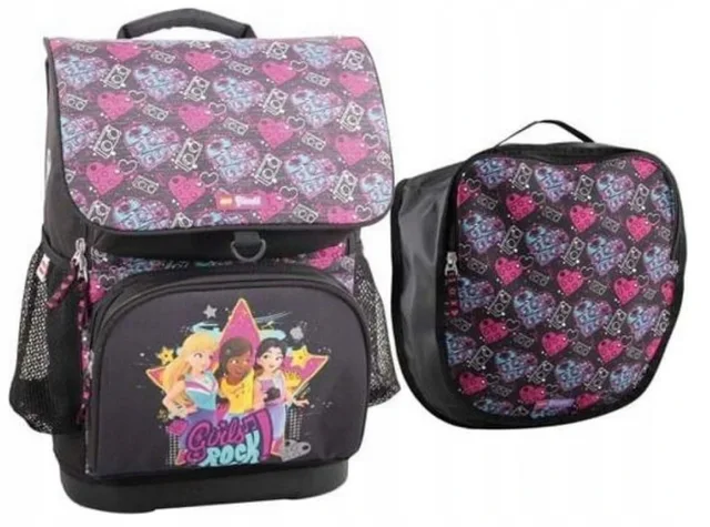 LEGO 200141914-1 Friends Girls Rock Backpack with Sports Bag