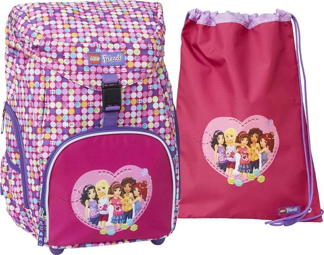 LEGO 200961814-1 Friends Confetti Backpack with Gym Bag