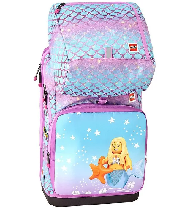 LEGO 202142304-1 Mermaid Maxi Plus Backpack with Gym Bag with Glitter