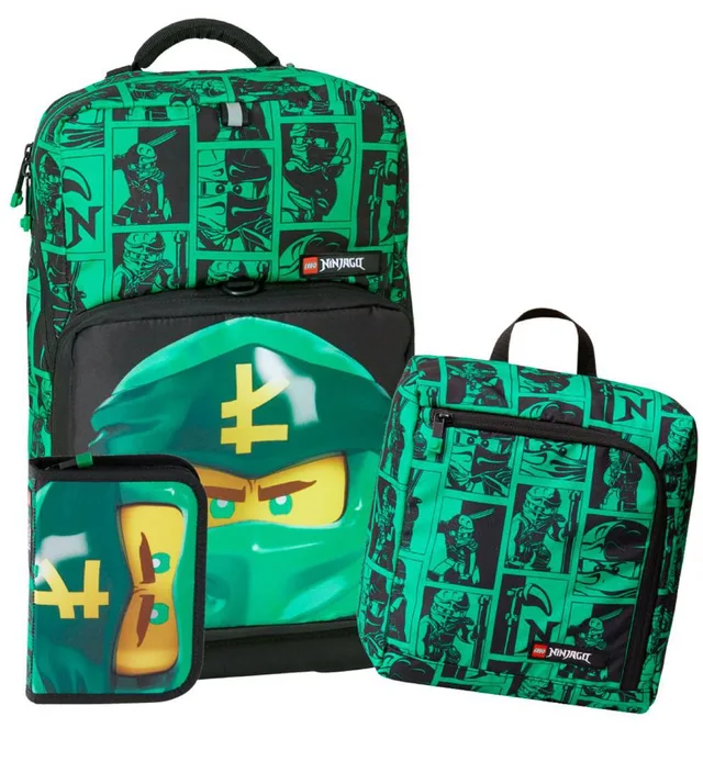 LEGO 202282201-1 Ninjago Lloyd Backpack with Gym Bag and Pencil Case