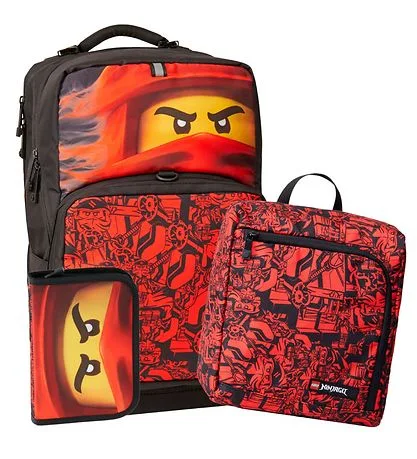 LEGO 202292202-1 Ninjago Kai Backpack with Gym Bag and Pencil Case