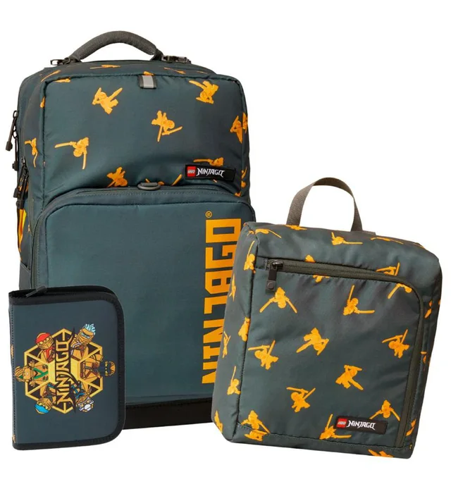 LEGO 202292204-1 Ninjago Golden Team Backpack with Gym Bag and Pencil Case