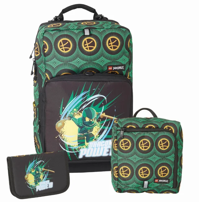LEGO 202292401-1 Ninjago Dragon Power Backpack with Gym Bag and Pencil Case