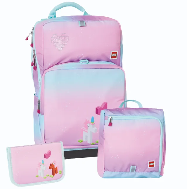 LEGO 202292406-1 Iconic Sparkle Backpack with Gym Bag and Pencil Case
