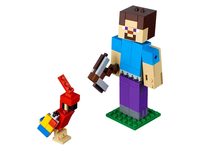 LEGO 21148-1 Minecraft Steve BigFig with Parrot