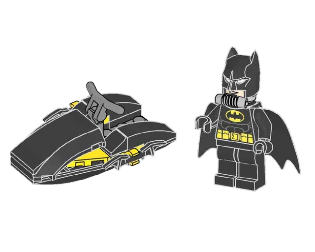 LEGO 212224-1 Batman on Jet Boat