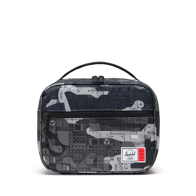 LEGO 3013707462-1 Herschel Pop Quiz Lunch Box - Abstract Bricks Black