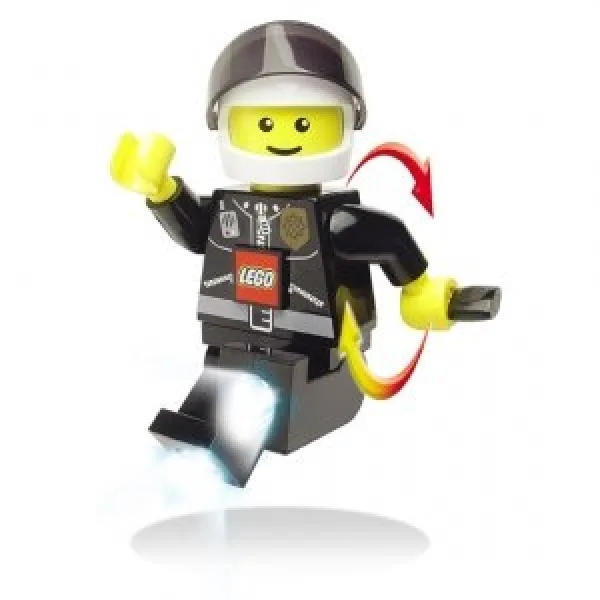 LEGO 4041268212190-3 Motorcycle Police Dynamo Flashlight