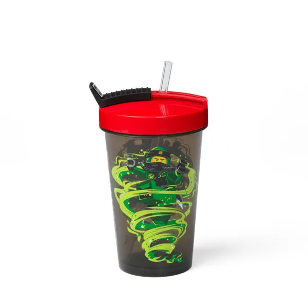 LEGO 40441733-1 Ninjago Tumbler with Straw (Red Lid)