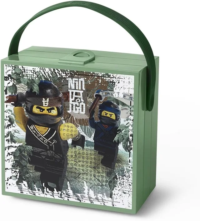 LEGO 40511741-1 Ninjago Lunch Box with Handle - Sand Green