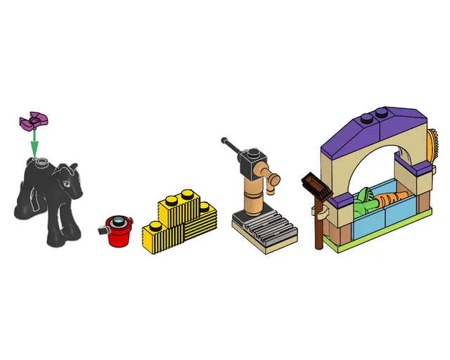 LEGO 472201-1 Cute Foal with Food and Water Pump