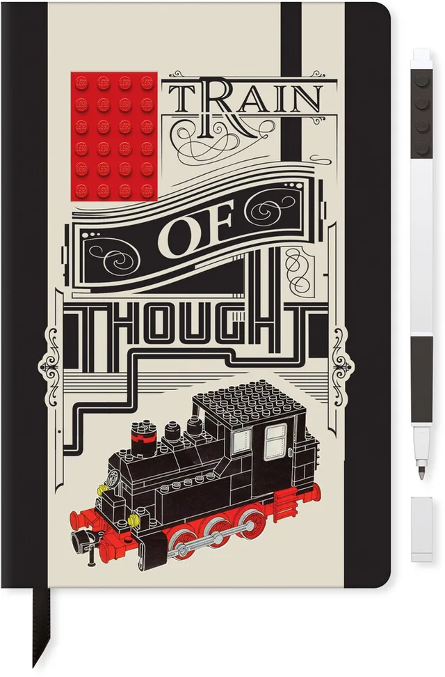 LEGO 4895028523817-1 Notebook With 1 Pen: Train Of Thought