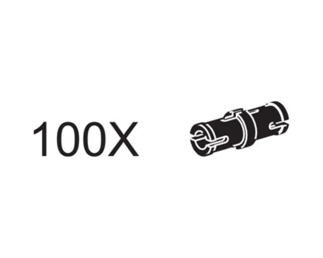 LEGO 5003122-1 Connector Pegs with Friction Ridge (Black)