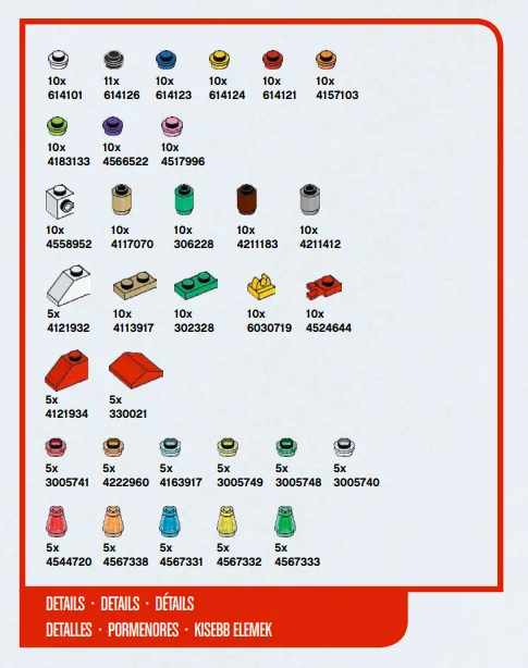 LEGO 5003228-1 StoryStarter Details Replacement Pack