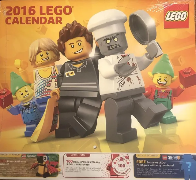 LEGO 5004437-1 2016 Wall Calendar