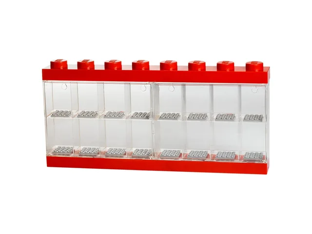 LEGO 5004892-1 Minifigure Display Case 16 (Red)