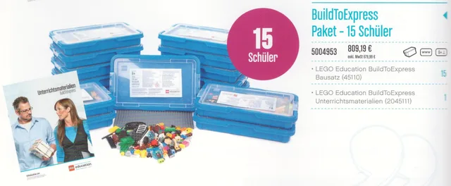 LEGO 5004953-1 BuidToExpress Package - 15 Students