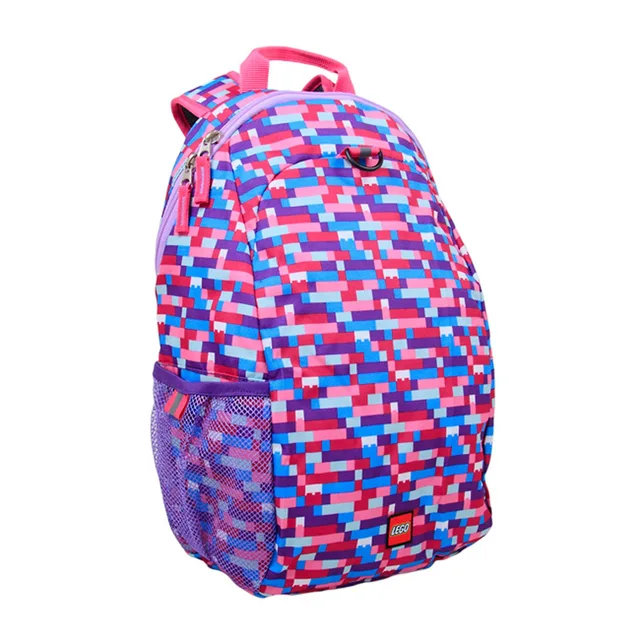 LEGO 5005351-1 Brick Print Heritage Backpack (Pink/Purple)