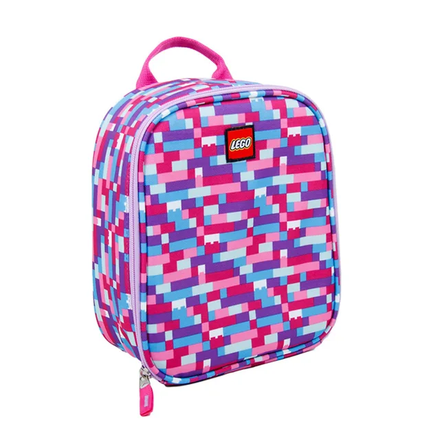 LEGO 5005354-1 Brick Print Lunch Bag (Pink/Purple)