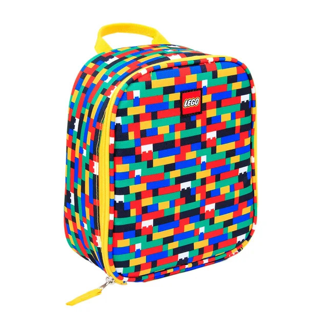 LEGO 5005355-1 Brick Print Lunch Bag (Red/Blue)
