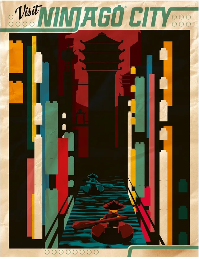 LEGO 5005431-1 Visit Ninjago City Poster
