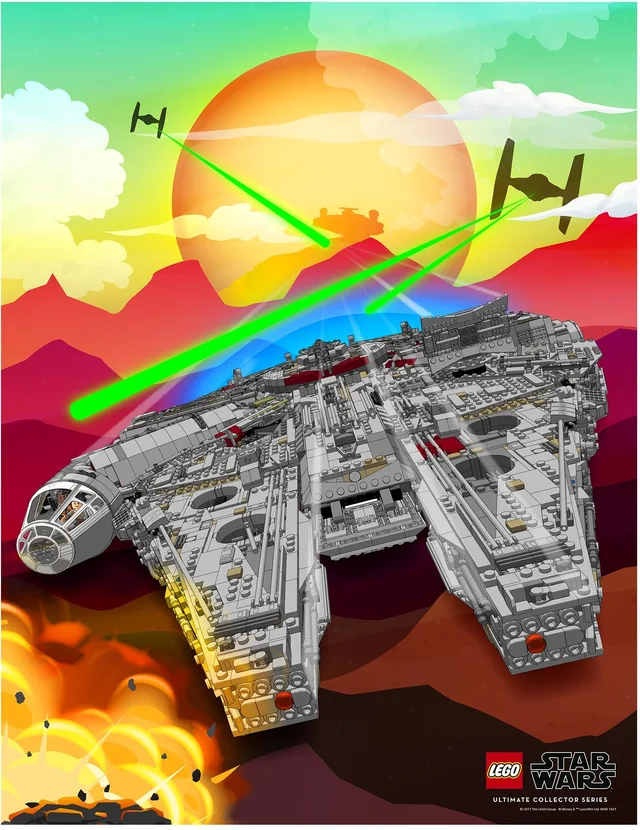 LEGO 5005443-1 Millennium Falcon Poster