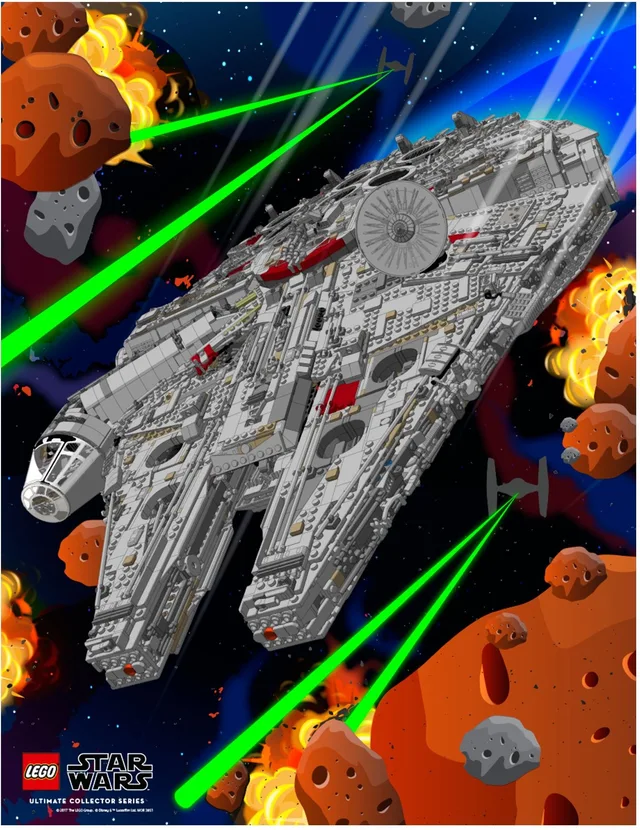 LEGO 5005444-1 Millennium Falcon Poster