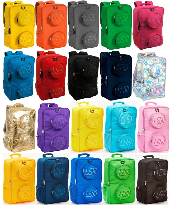 LEGO 5005520-1 Brick 1 x 2 Backpack - Front Zipper (All Colors)