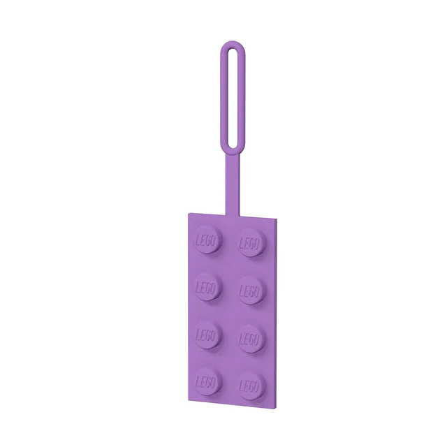 LEGO 5005620-1 Lavender Brick Luggage Tag