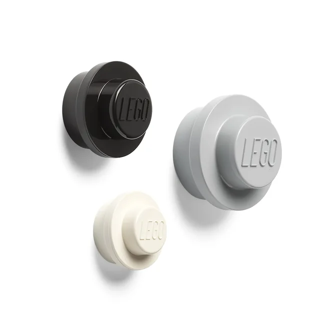 LEGO 5005893-1 Wall Hanger Set (White/Black/Light Bluish Gray)