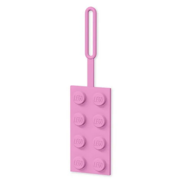 LEGO 5005903-1 Bright Pink Brick Luggage Tag
