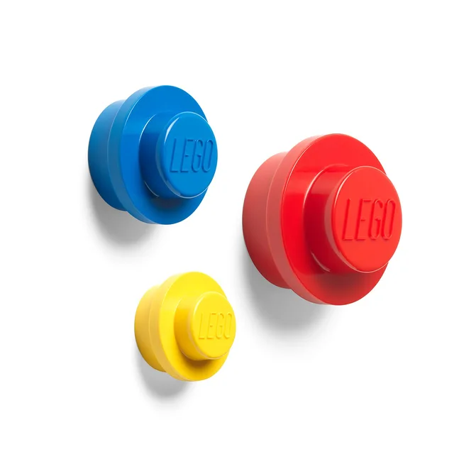 LEGO 5005906-1 Wall Hanger Set (Red/Blue/Yellow)