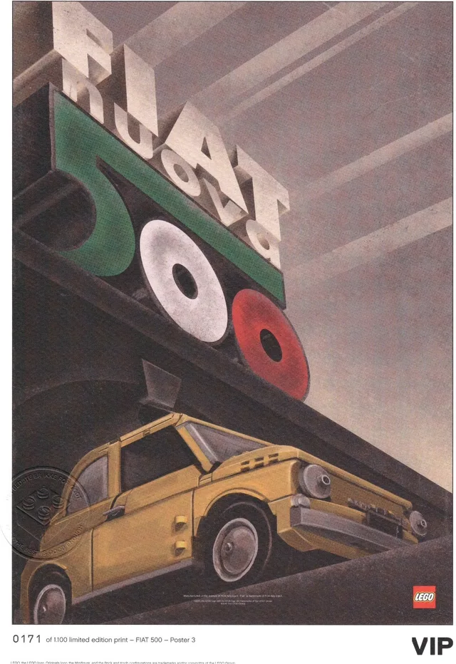 LEGO 5006305-1 Fiat Art Print: "Nuova Italia"