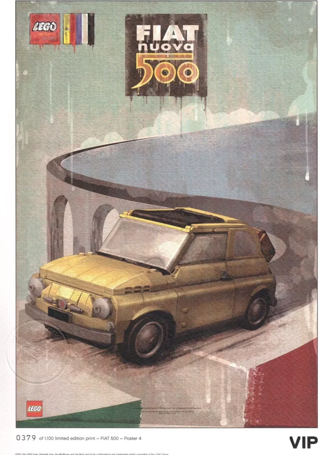LEGO 5006306-1 Fiat Art Print: "Rome"