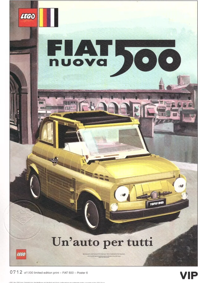 LEGO 5006309-1 Fiat Art Print: "Florentine"