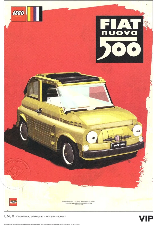 LEGO 5006310-1 Fiat Art Print: "Nuova Russo"