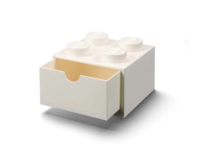 LEGO 5006313-1 Desk Drawer 2 x 2 (White)
