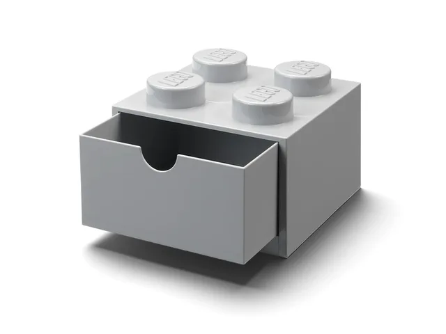 LEGO 5006875-1 Desk Drawer 2 x 2 (Light Bluish Gray)