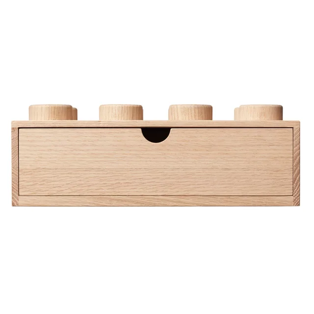 LEGO 5007111-1 Wooden Desk Drawer 2 x 4 (Light Oak)