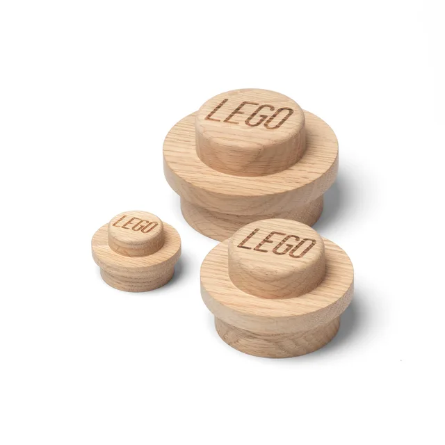 LEGO 5007114-1 Wooden Wall Hanger Set (Light Oak)