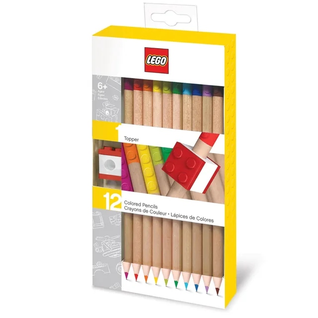 LEGO 5007197-1 2.0 12-Pack Colored Pencils With Topper