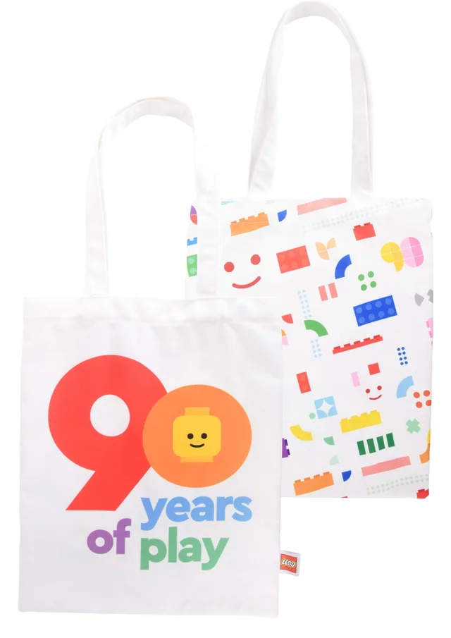 LEGO 5007545-1 90 Years of Play Tote Bag