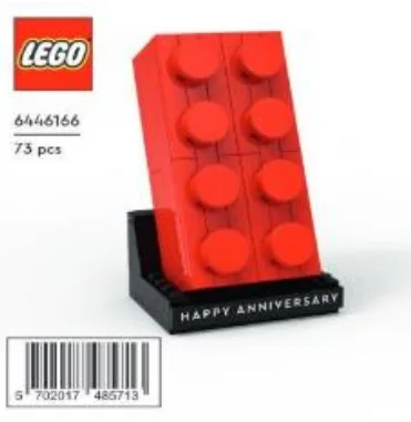 LEGO 5007594-1 Anniversary Red Brick